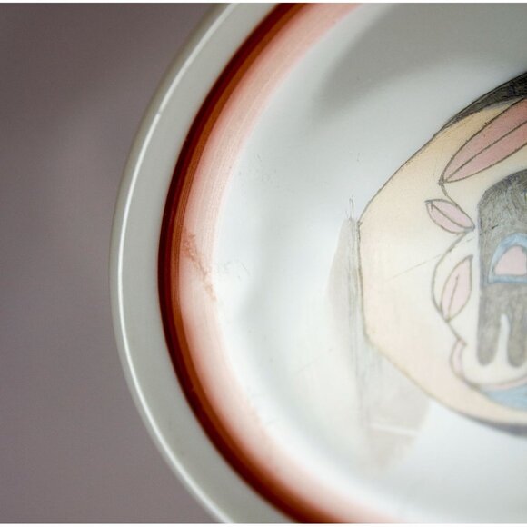 Hutschenreuther Lot of 2 Mini Plates SW Pottery Design Mesa IPA Show 1989 3.75" - Picture 5 of 8